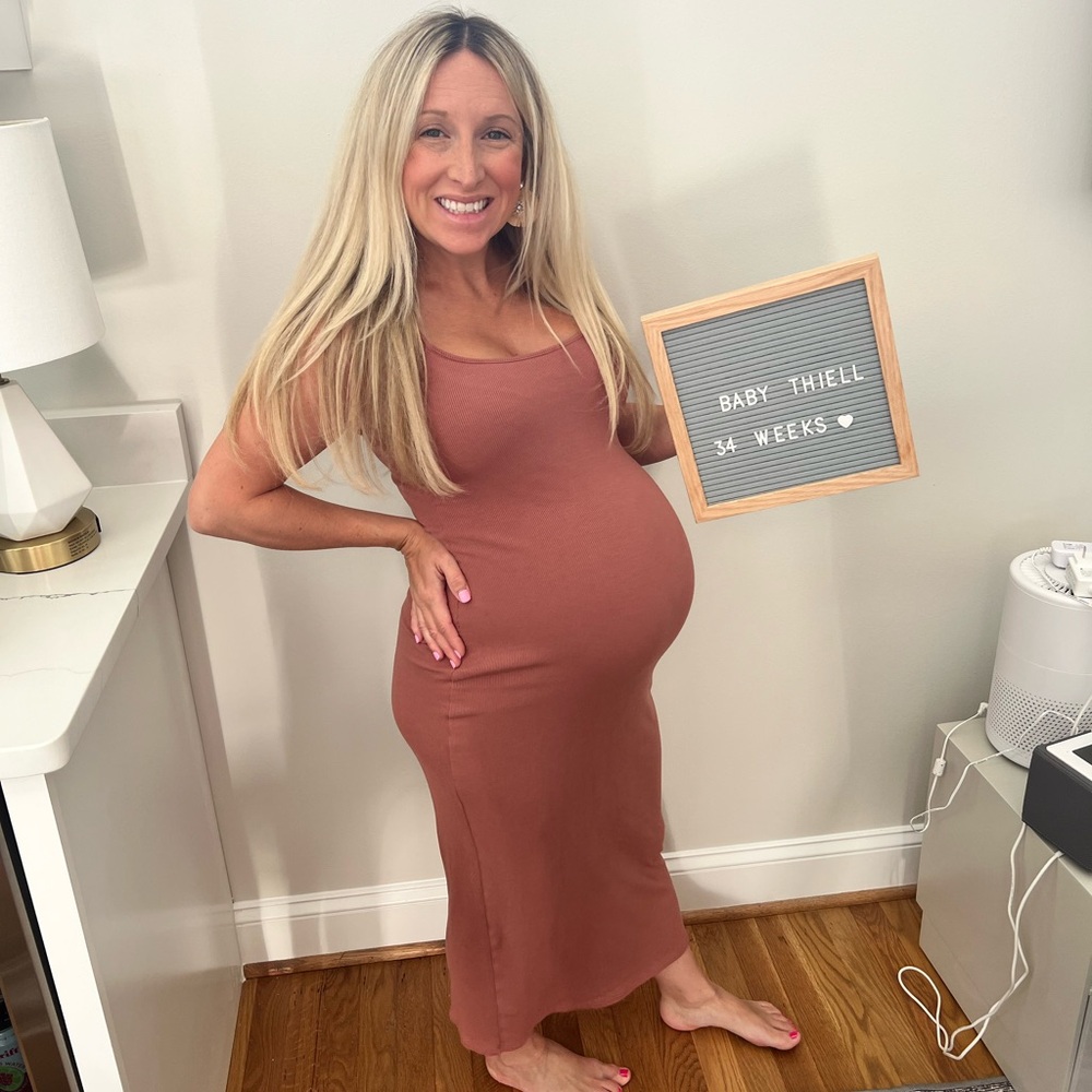 Brown Maternity Dress